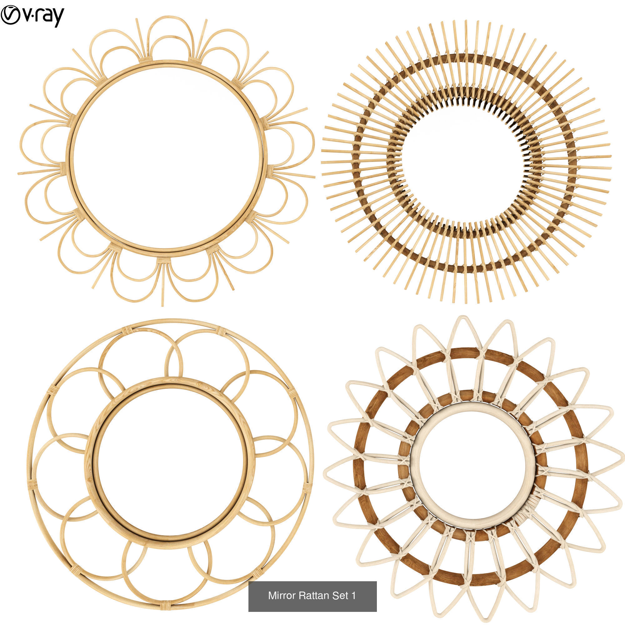 Furniture collection hanging rattan and bamboo furniture set 3 _76