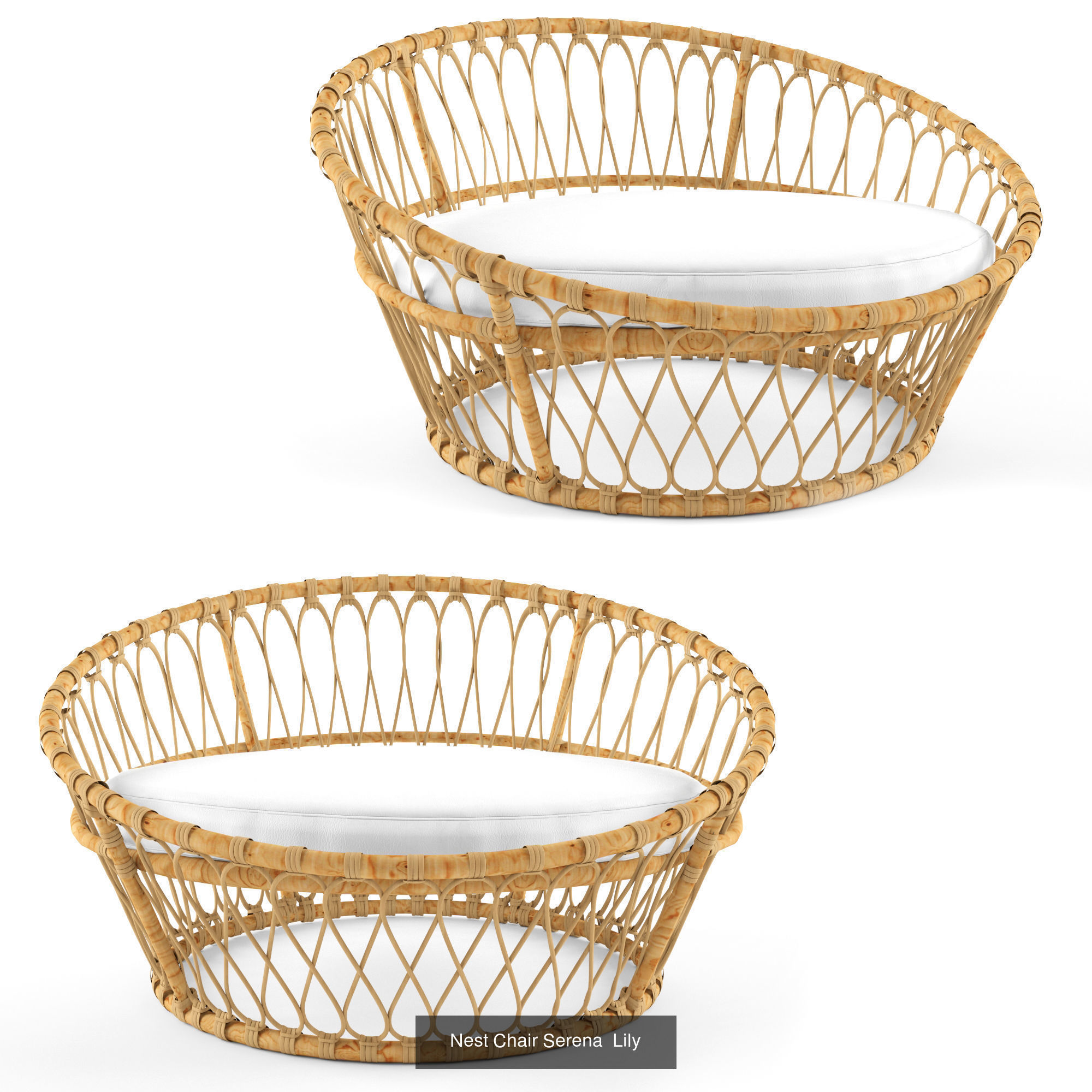 Furniture collection hanging rattan and bamboo furniture set 3 _46