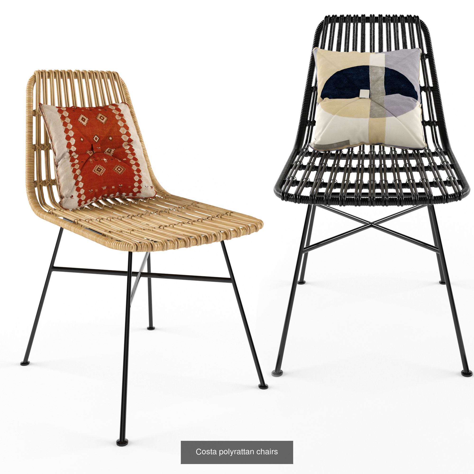Furniture collection hanging rattan and bamboo furniture set 3 _108