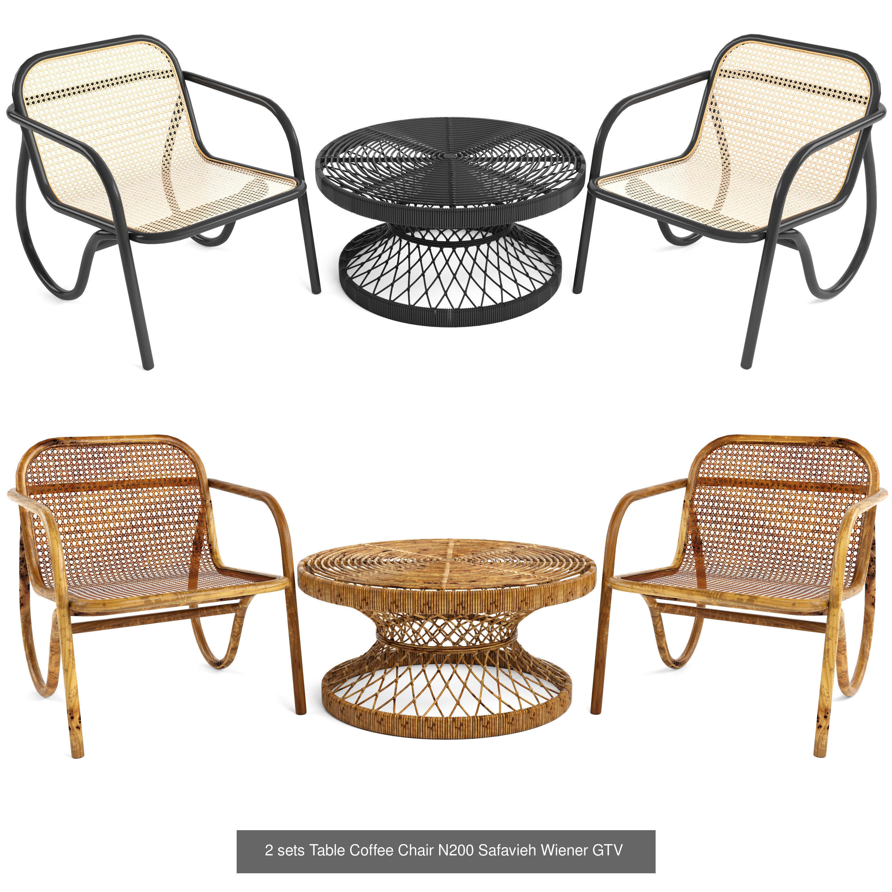 Furniture collection hanging rattan and bamboo furniture set 3 _49