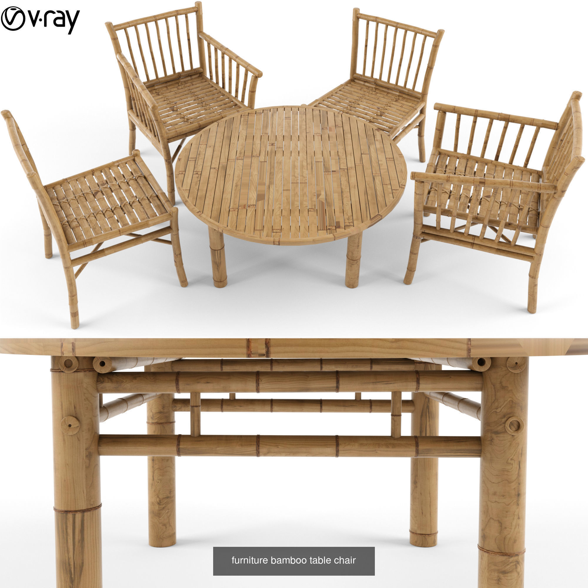 Furniture collection hanging rattan and bamboo furniture set 3 _61