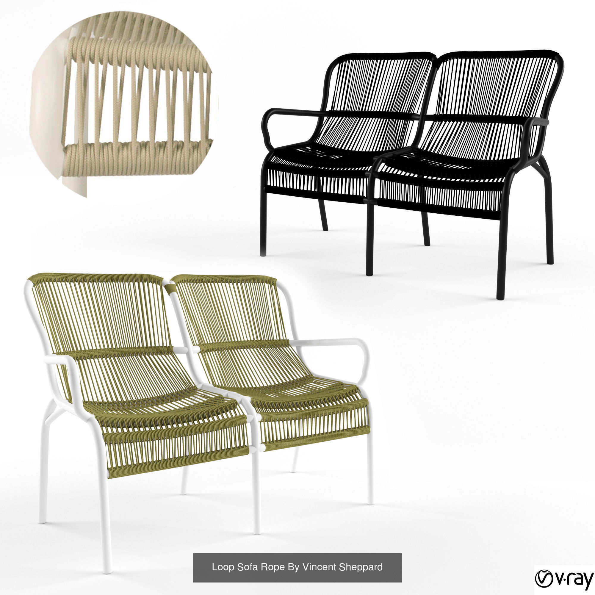 Furniture collection hanging rattan and bamboo furniture set 3 _67