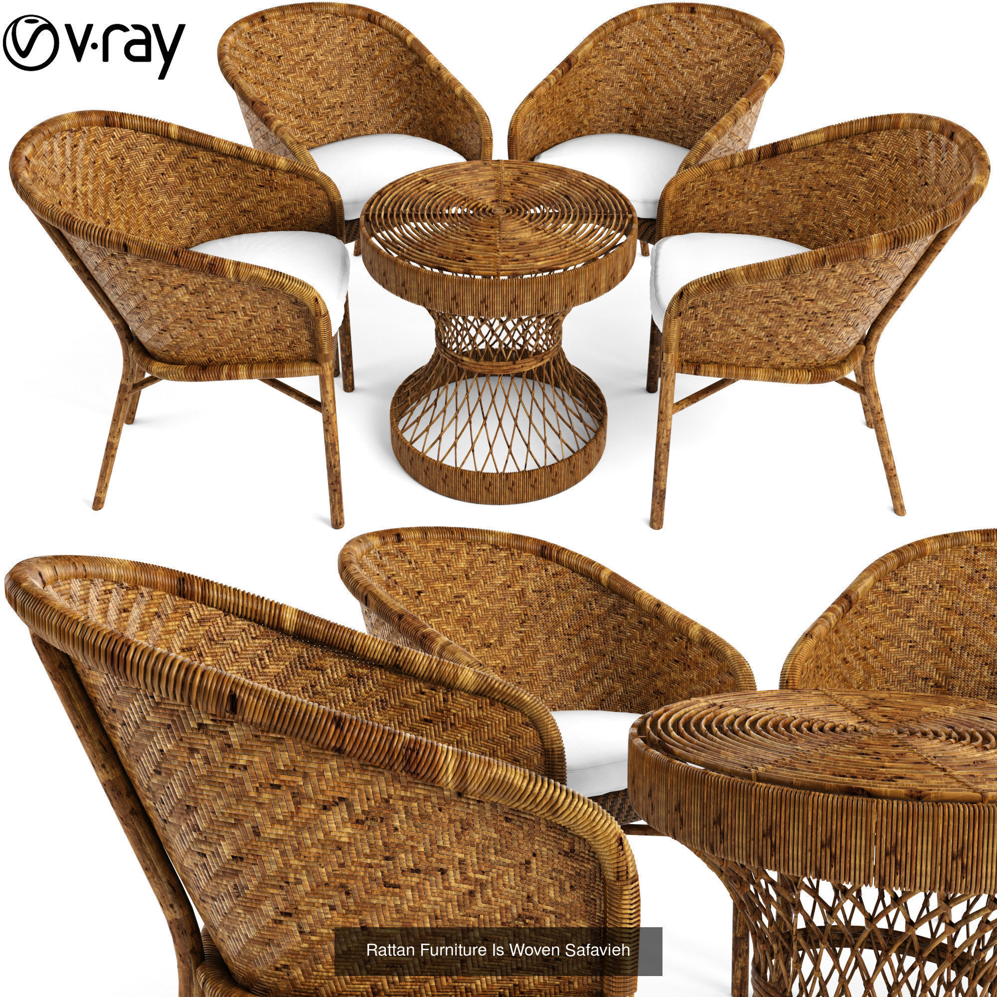 Furniture collection hanging rattan and bamboo furniture set 3 _51