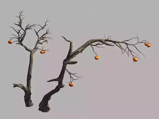 Fairy Trail Forest-Persimmon Tree 04 3D model