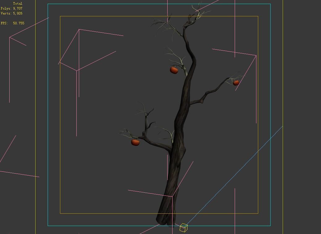 Wizard Forest-Persimmon Tree 05 3D model_4