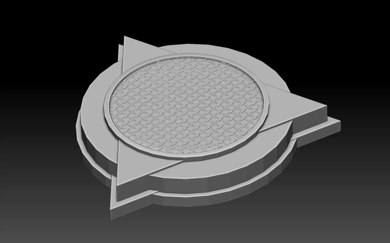 6 DnD figurines base stand foot fantasy steel pack 3D print model