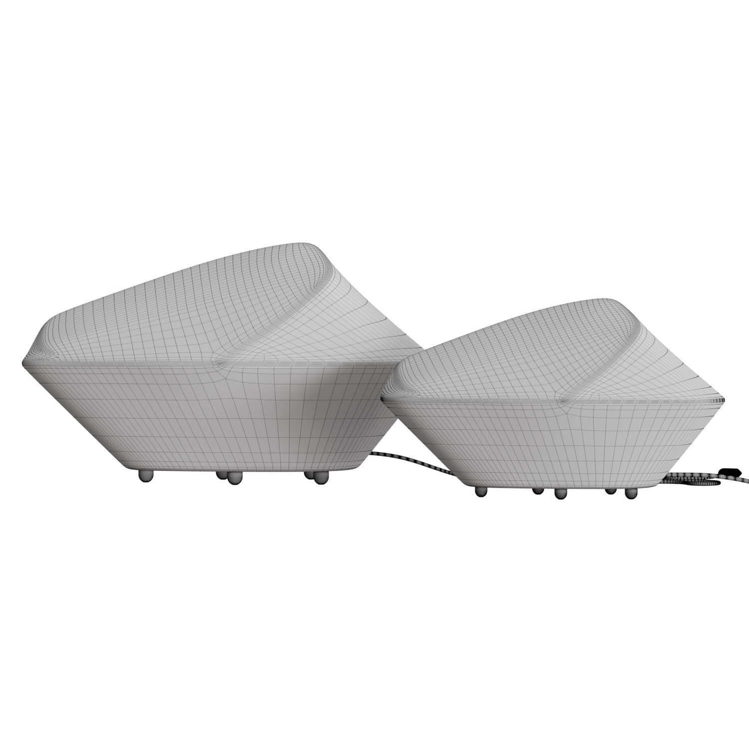 Stone Of Glass Table Lamp 3D model_4