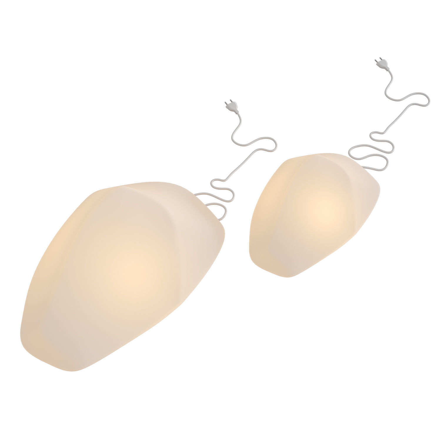 Stone Of Glass Table Lamp 3D model_1