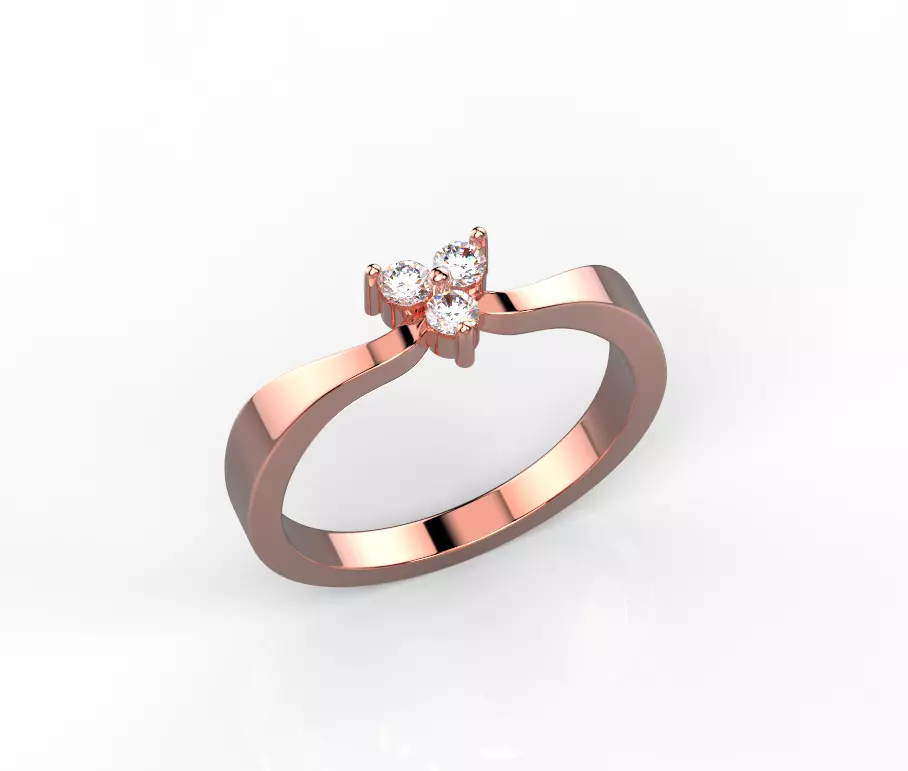 141223 R triple little gems clubs 3D print model