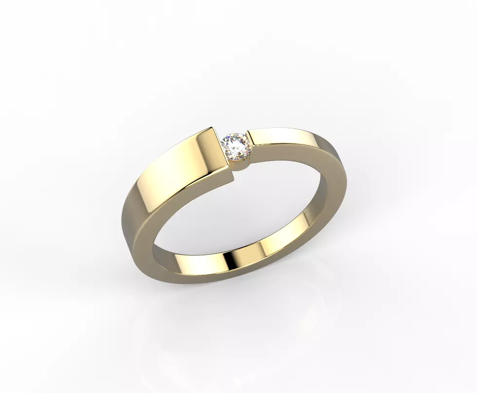 141223 R classic line solitare 3D print model_0