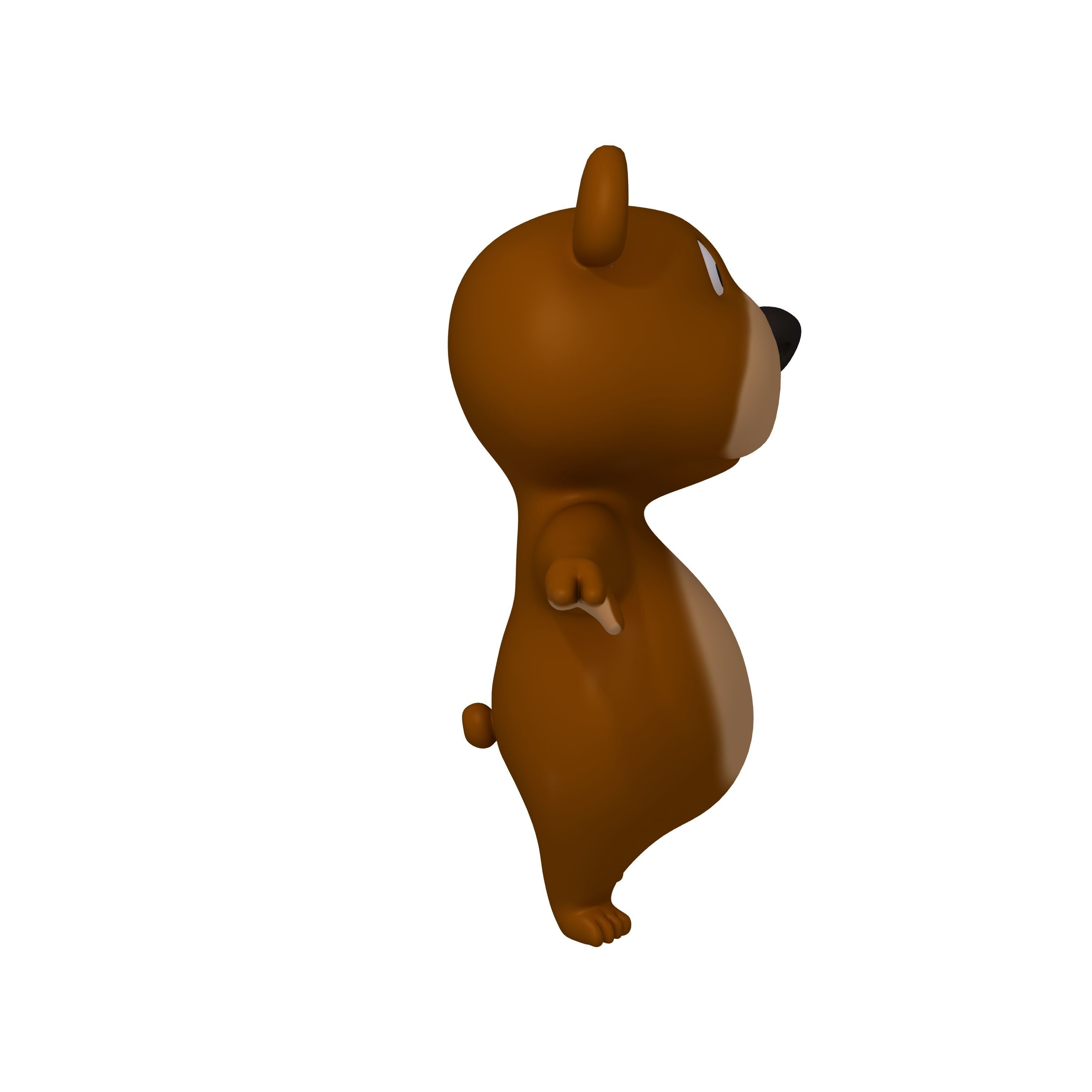 Bear Cartoon 3D model_2