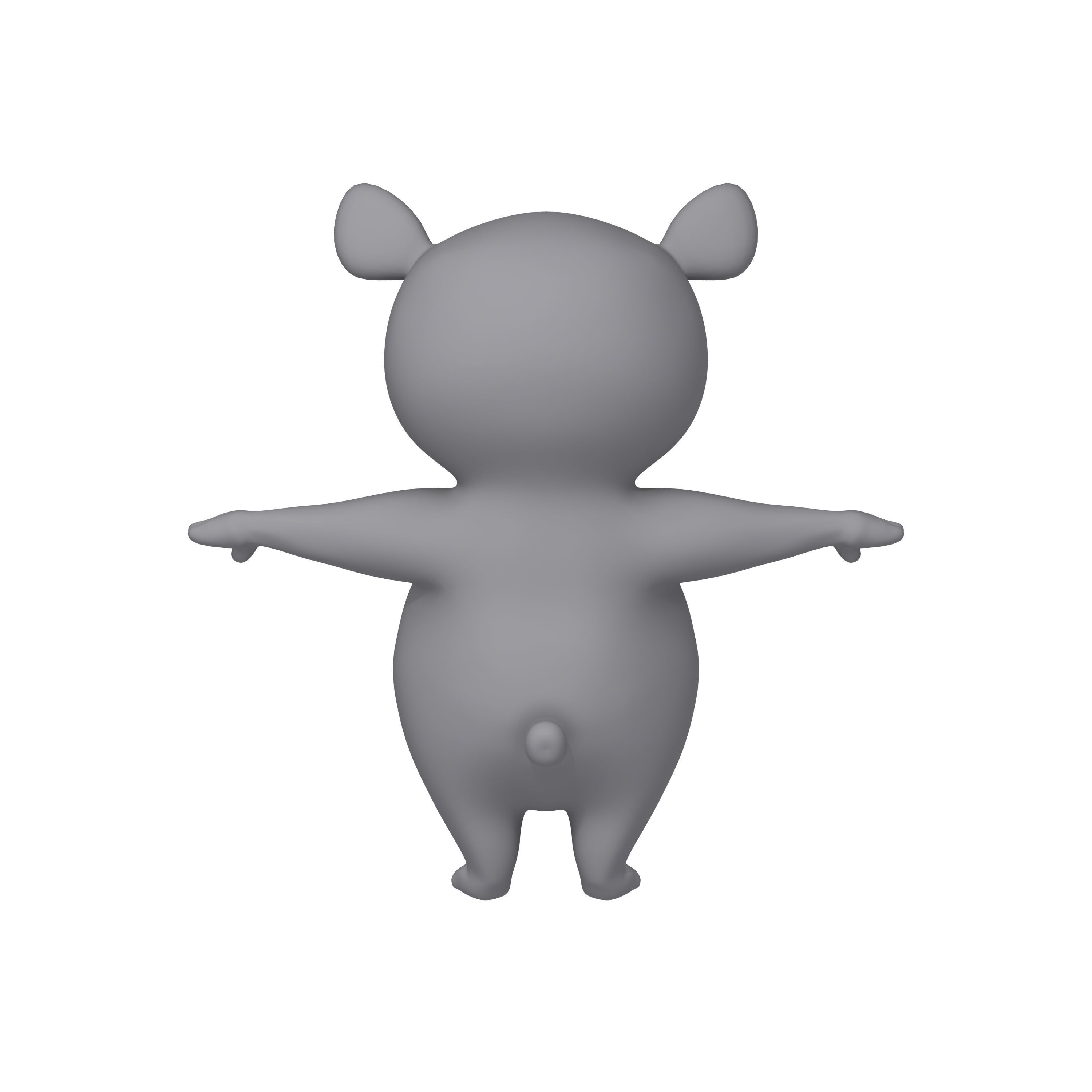 Bear Cartoon 3D model_11
