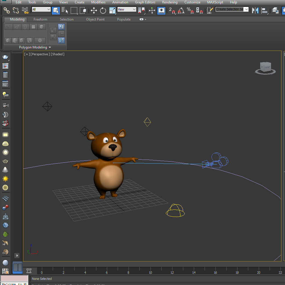 Bear Cartoon 3D model_15