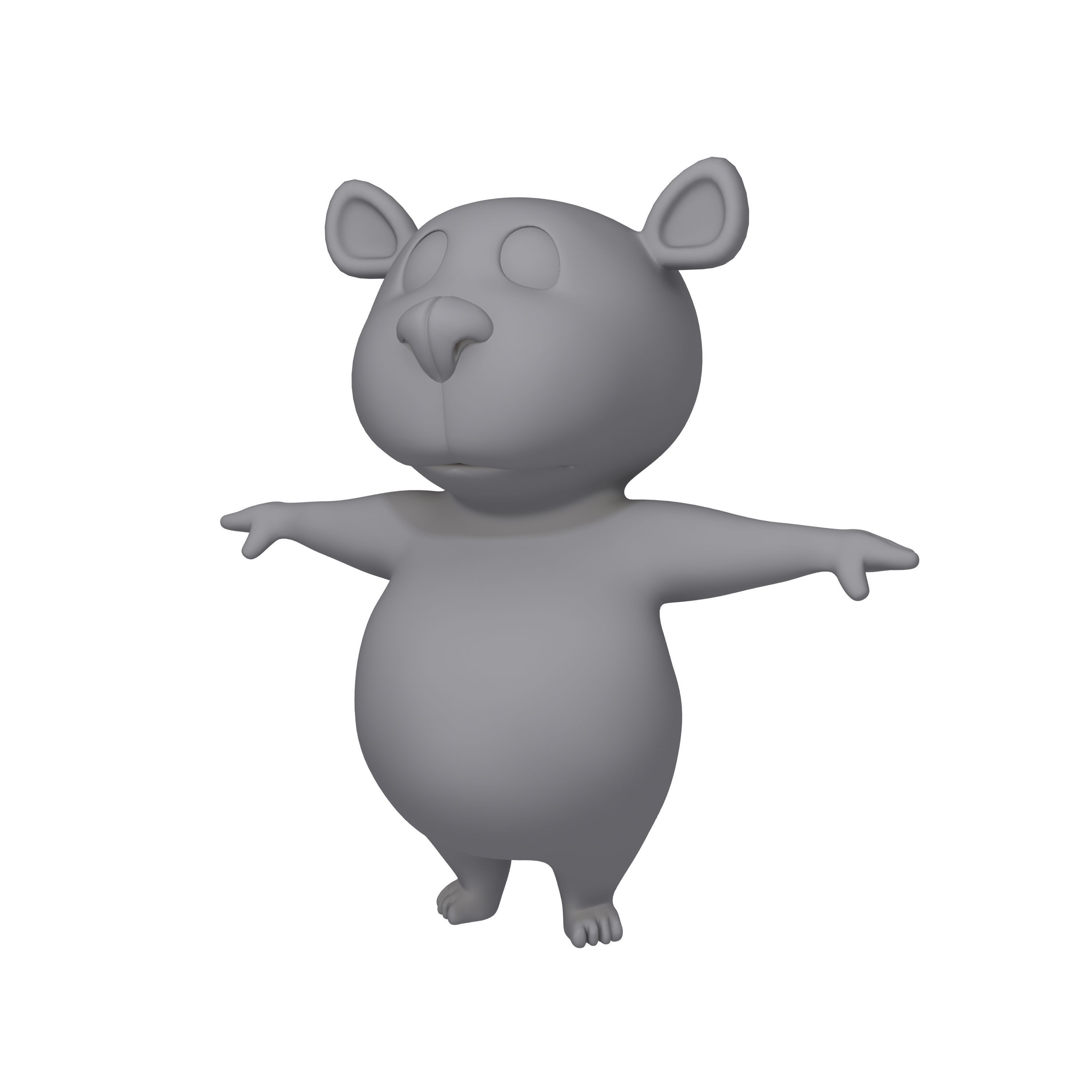 Bear Cartoon 3D model_12