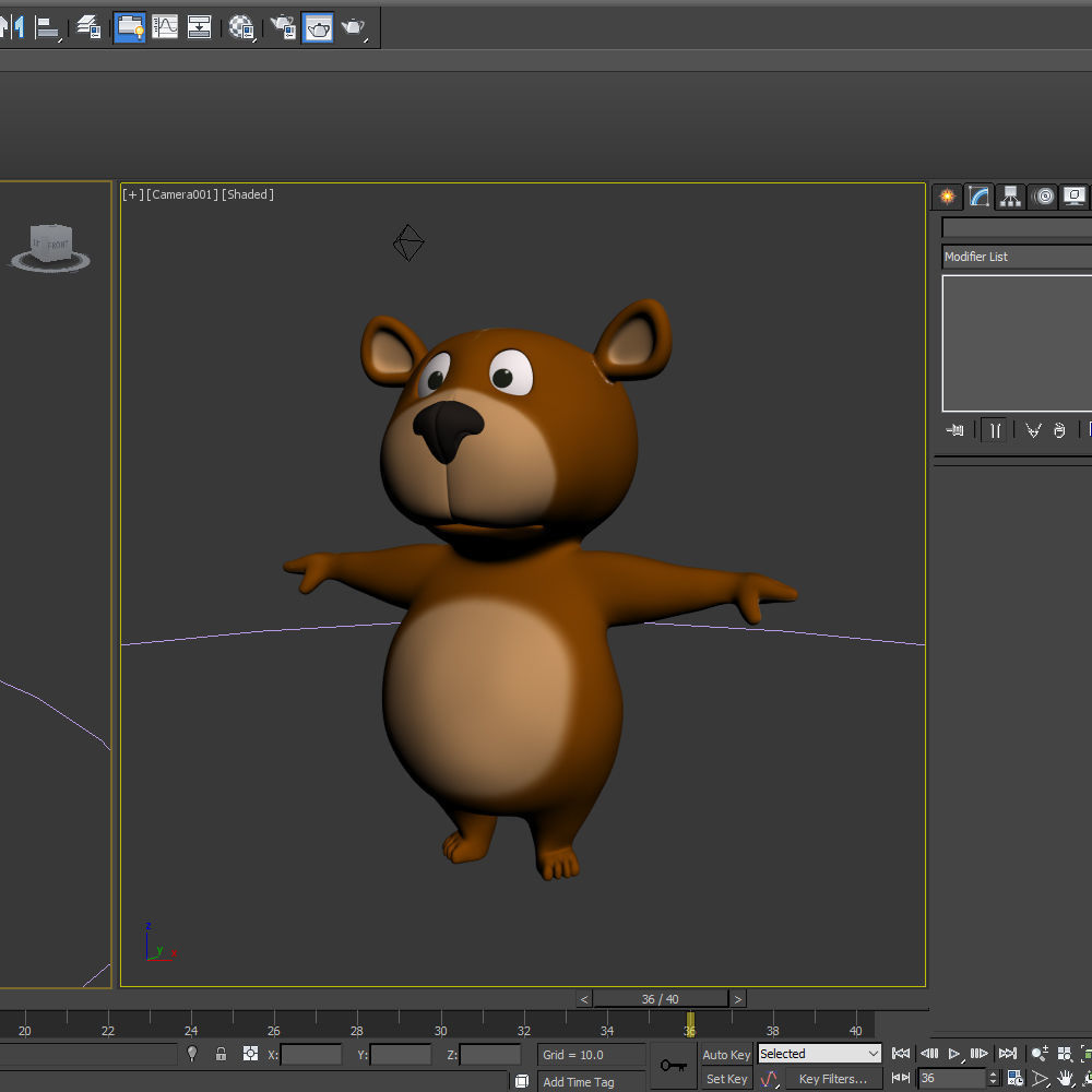 Bear Cartoon 3D model_16