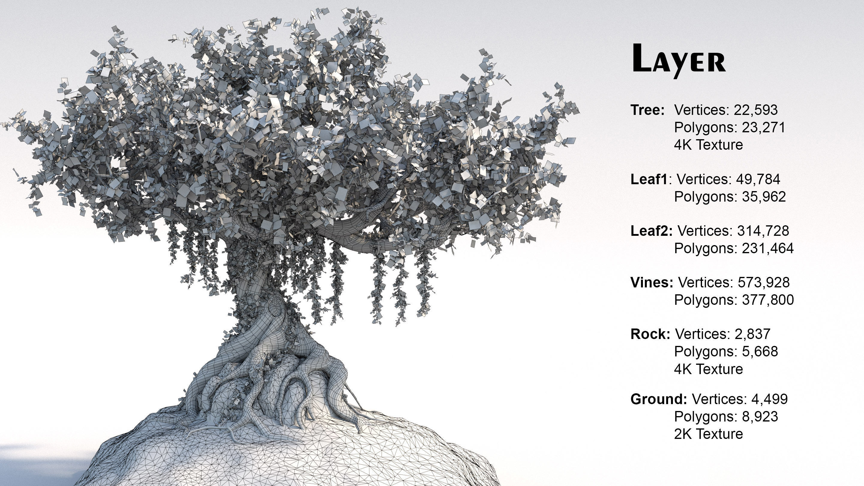 Fantasy Old tree 3D model_12