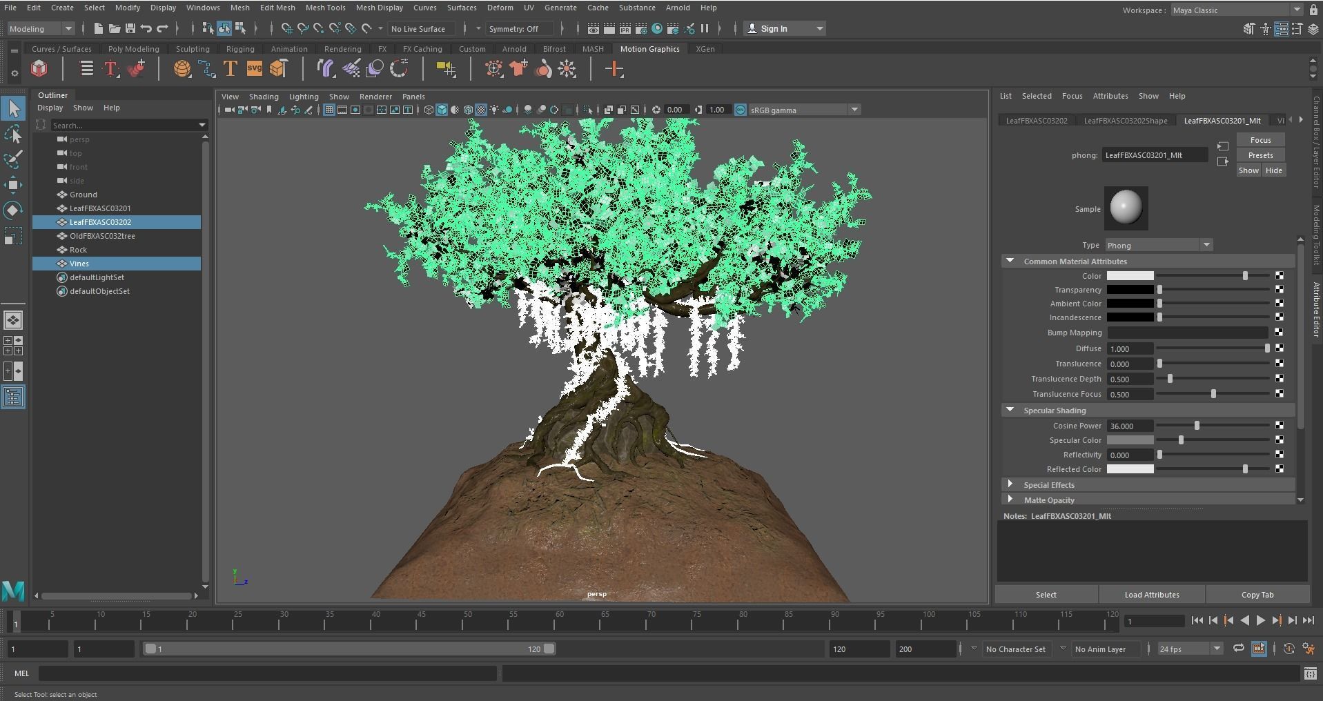 Fantasy Old tree 3D model_16