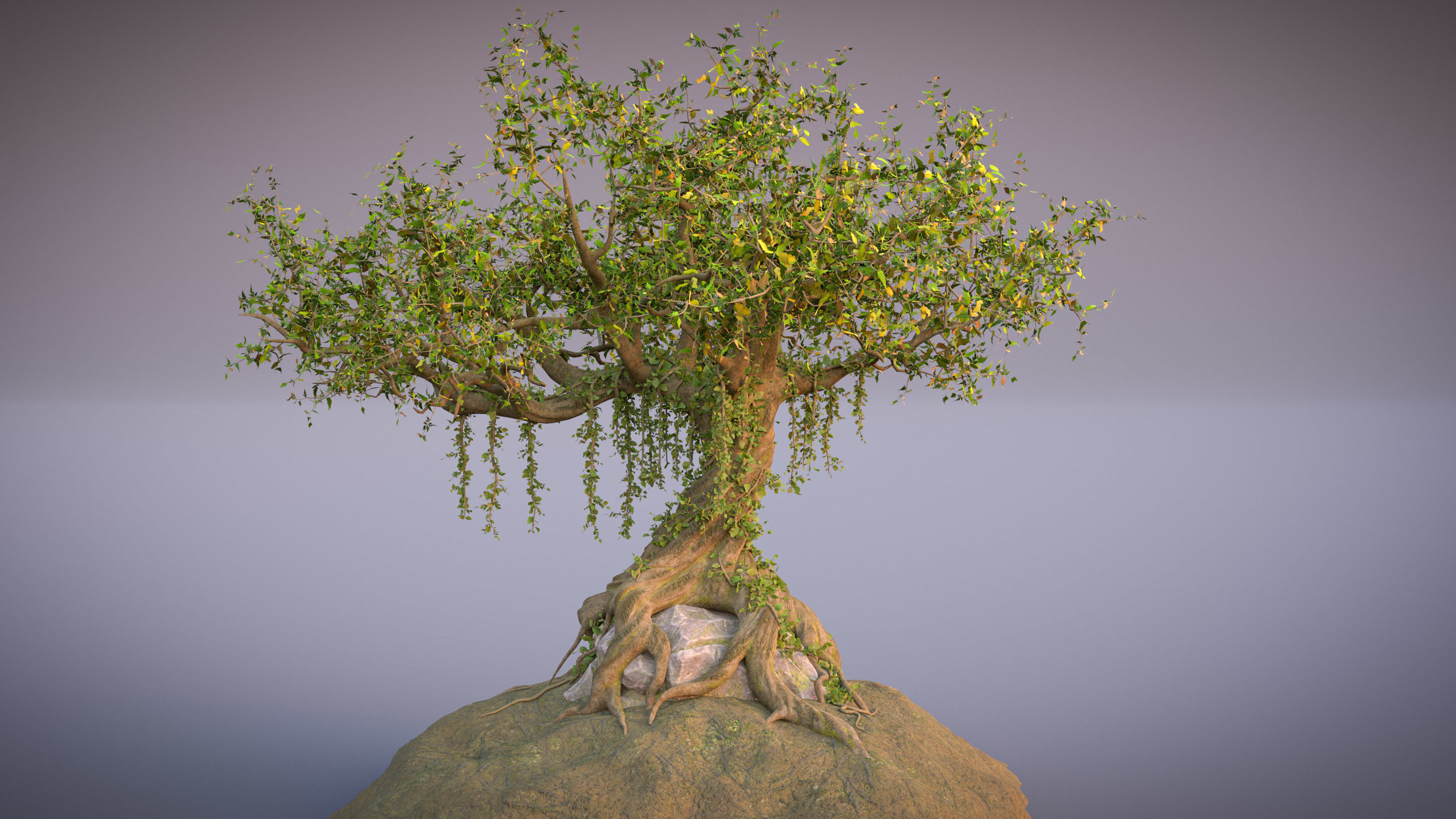 Fantasy Old tree 3D model_6