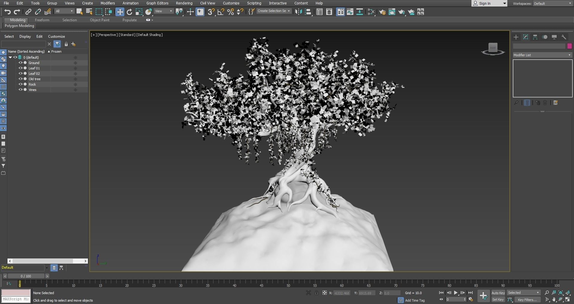 Fantasy Old tree 3D model_15