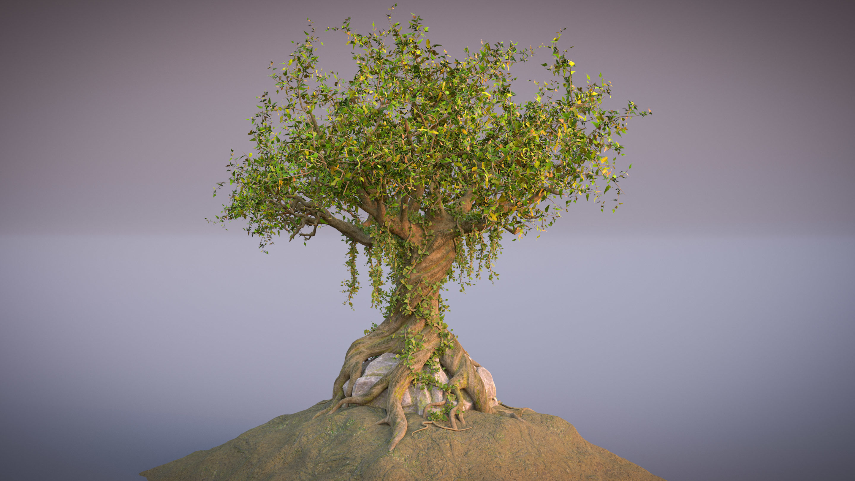 Fantasy Old tree 3D model_5