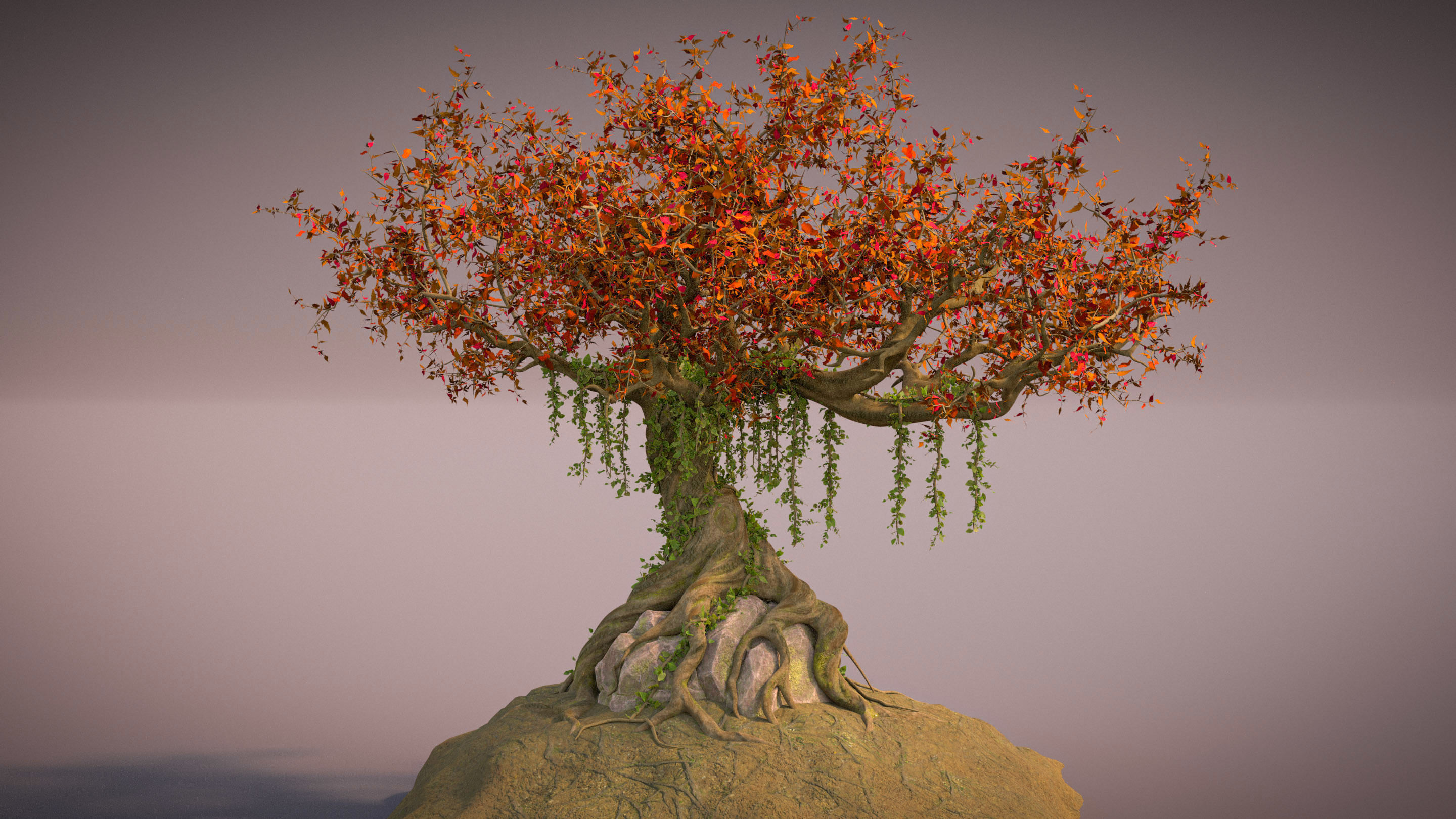 Fantasy Old tree 3D model_2