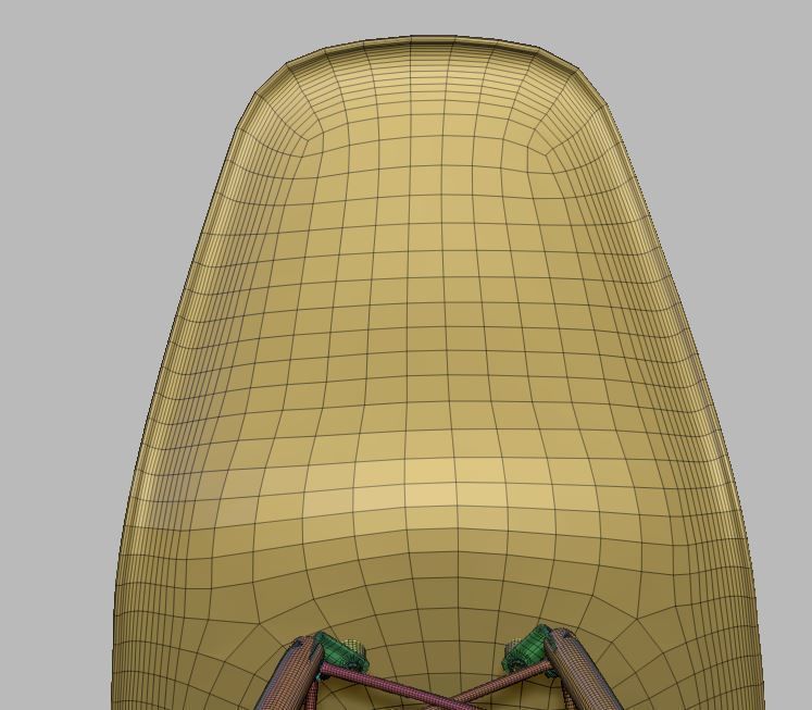 Modern Dining Room shell chair 3D model_44