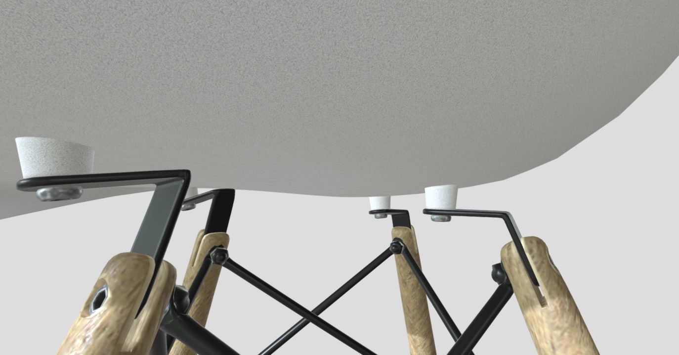 Modern Dining Room shell chair 3D model_20