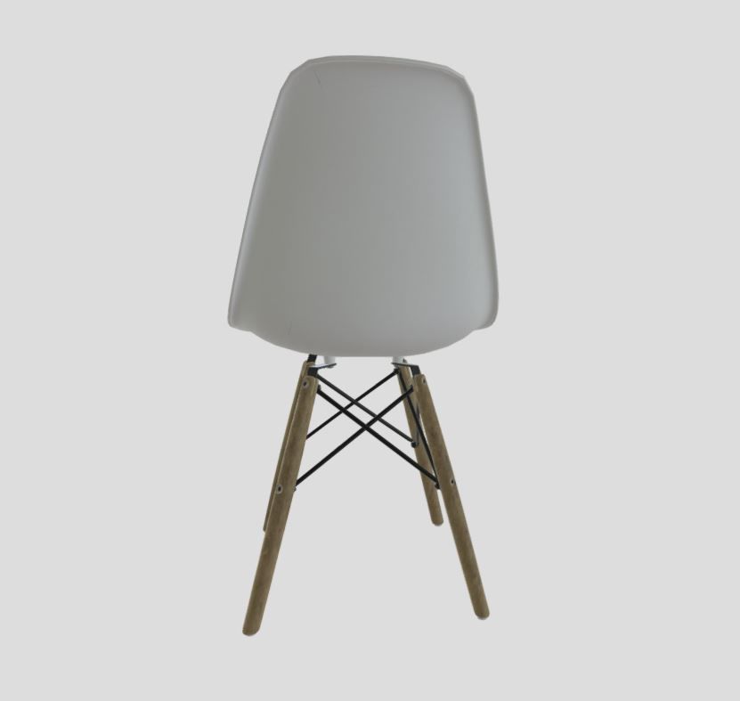 Modern Dining Room shell chair 3D model_4