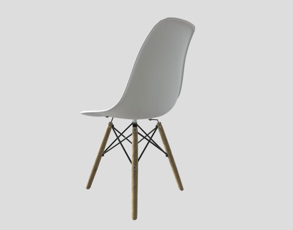 Modern Dining Room shell chair 3D model_5