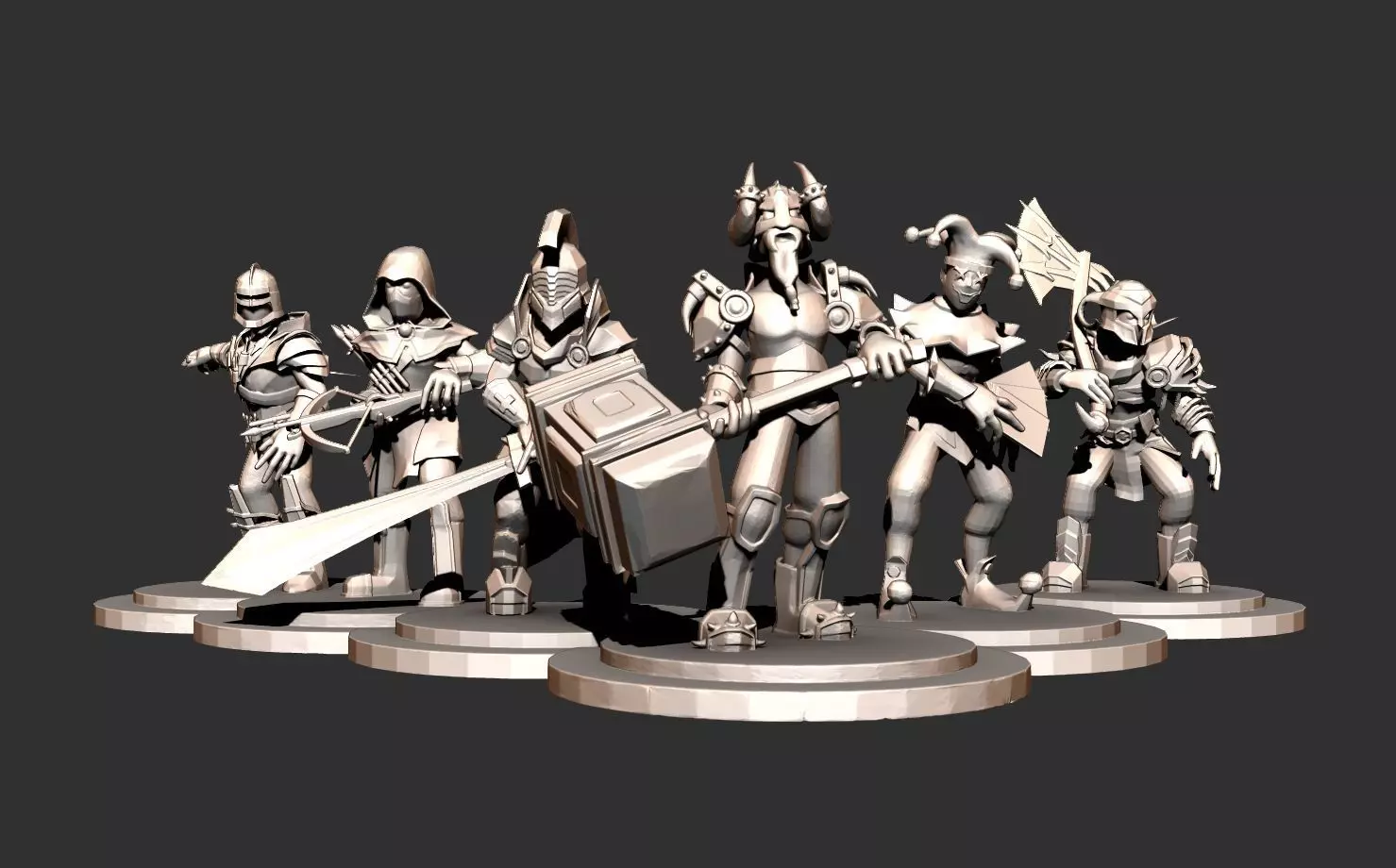DnD Champions Stylized Character 3D Model Collection_0