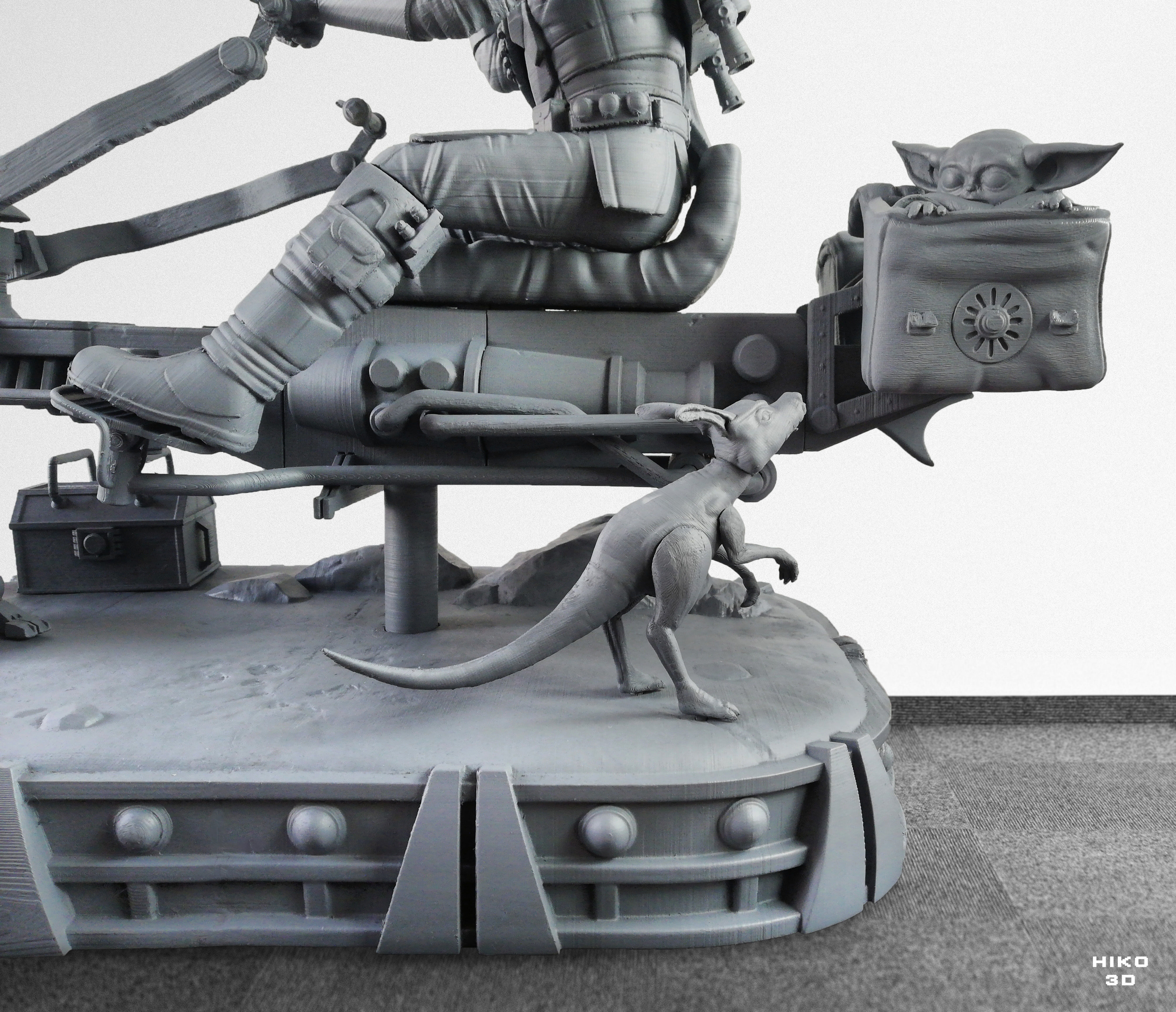 The Mandalorian Diorama 1-6 Scale -  3D print model_9