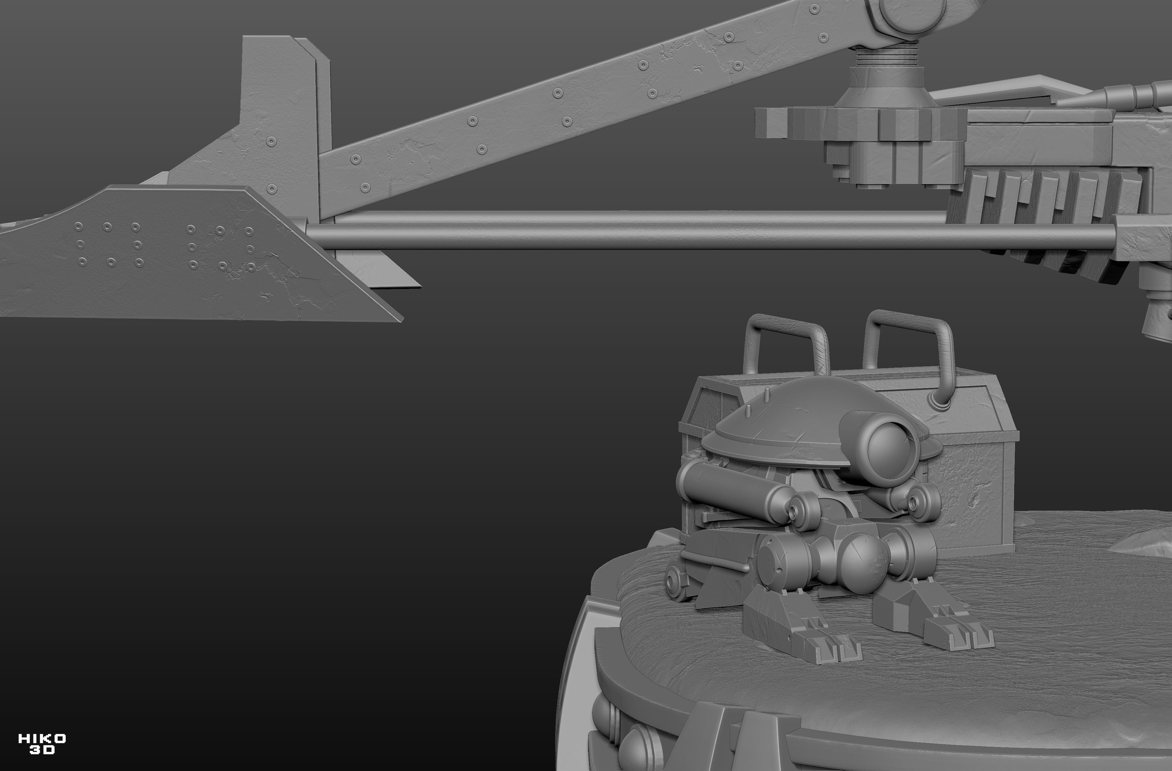 The Mandalorian Diorama 1-6 Scale -  3D print model_34