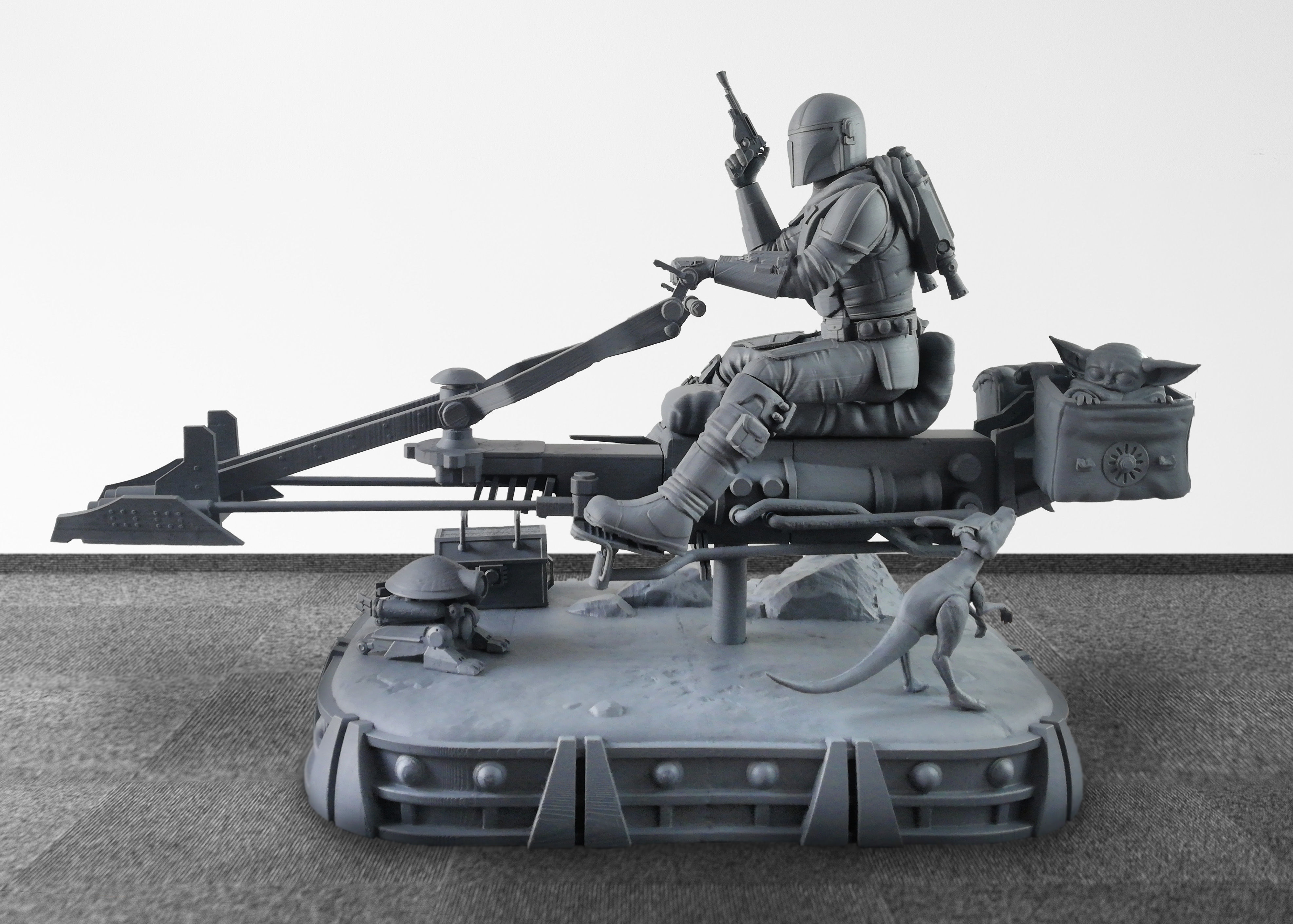 The Mandalorian Diorama 1-6 Scale -  3D print model_12
