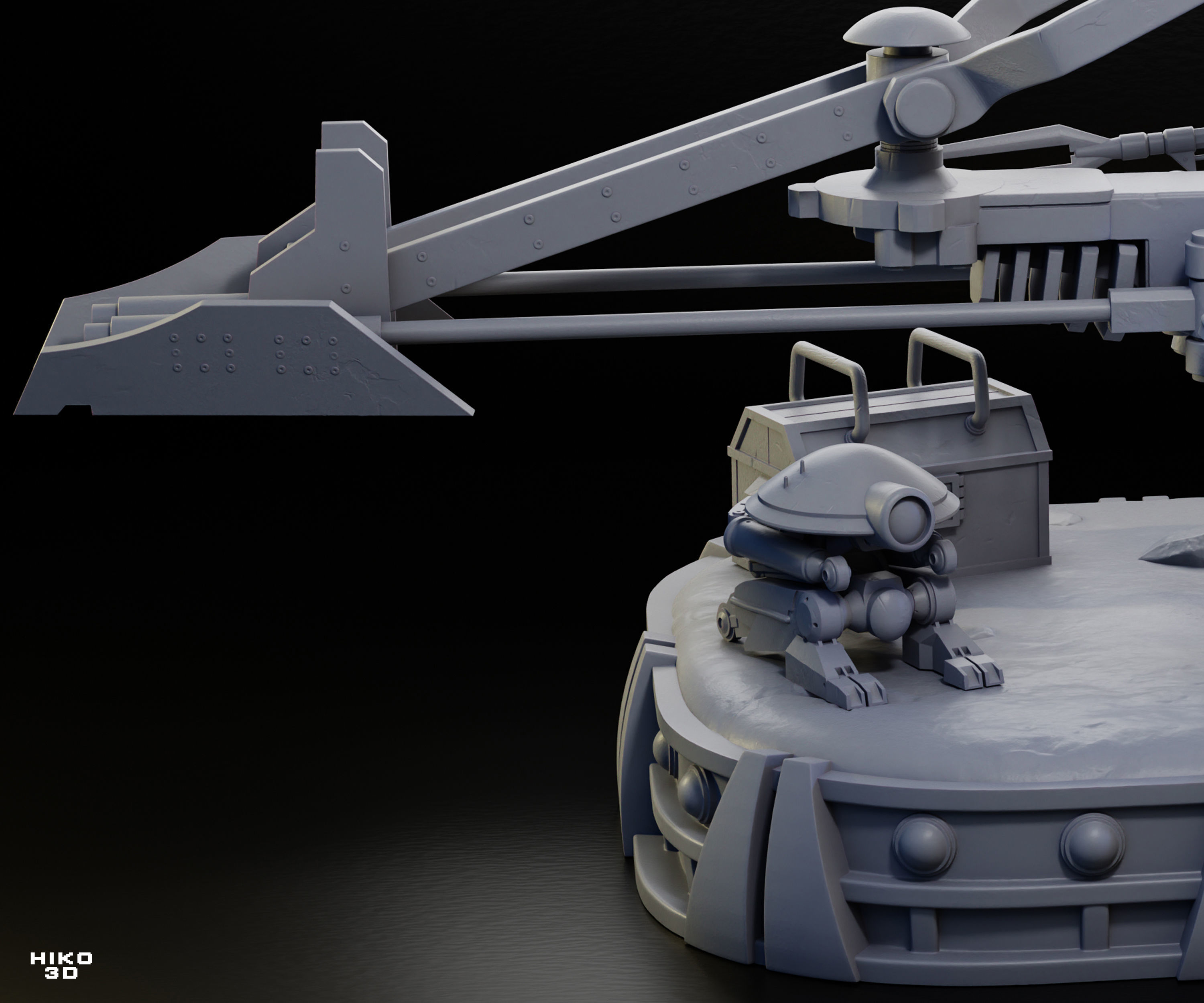 The Mandalorian Diorama 1-6 Scale -  3D print model_7