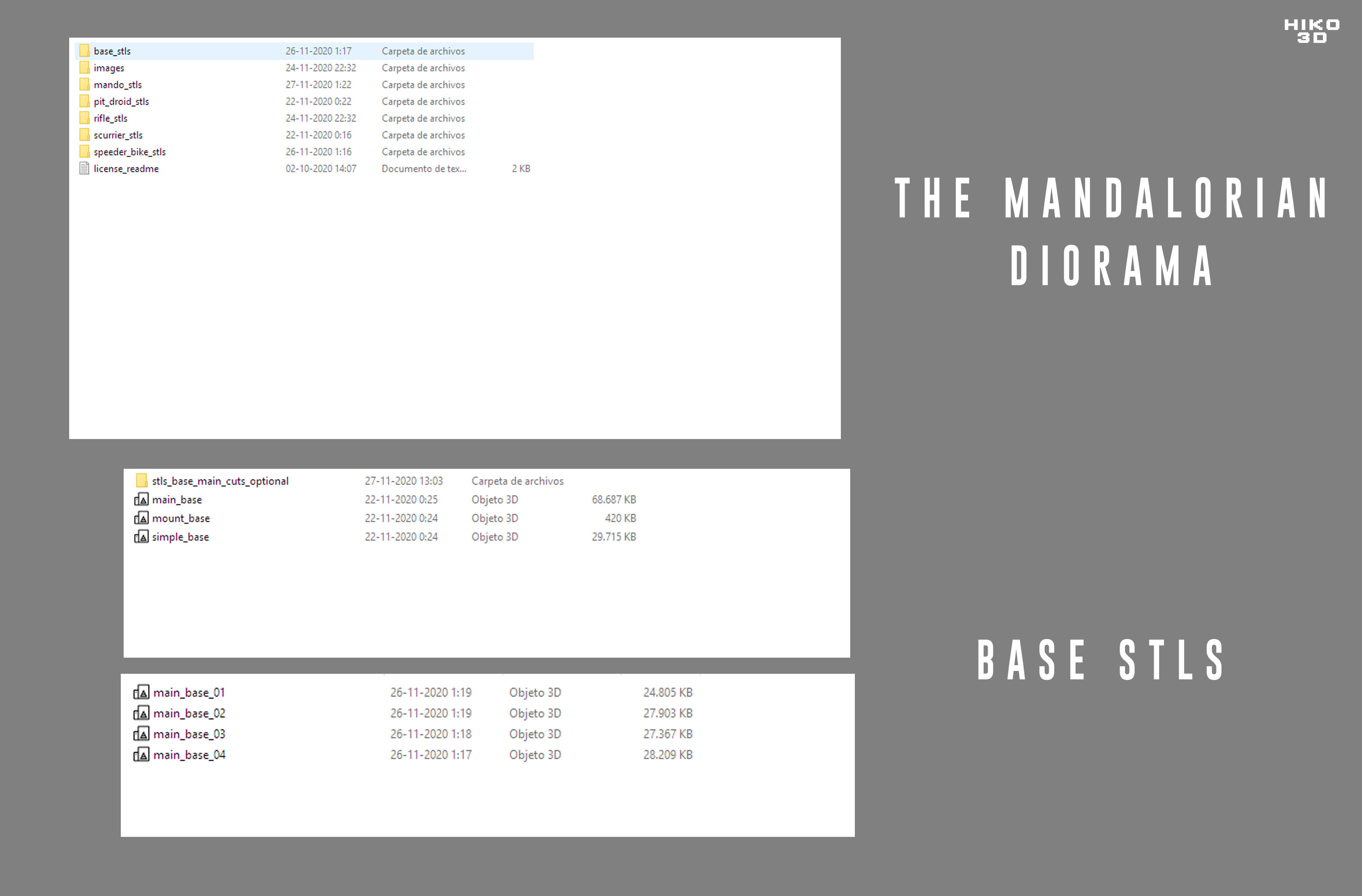 The Mandalorian Diorama 1-6 Scale -  3D print model_35