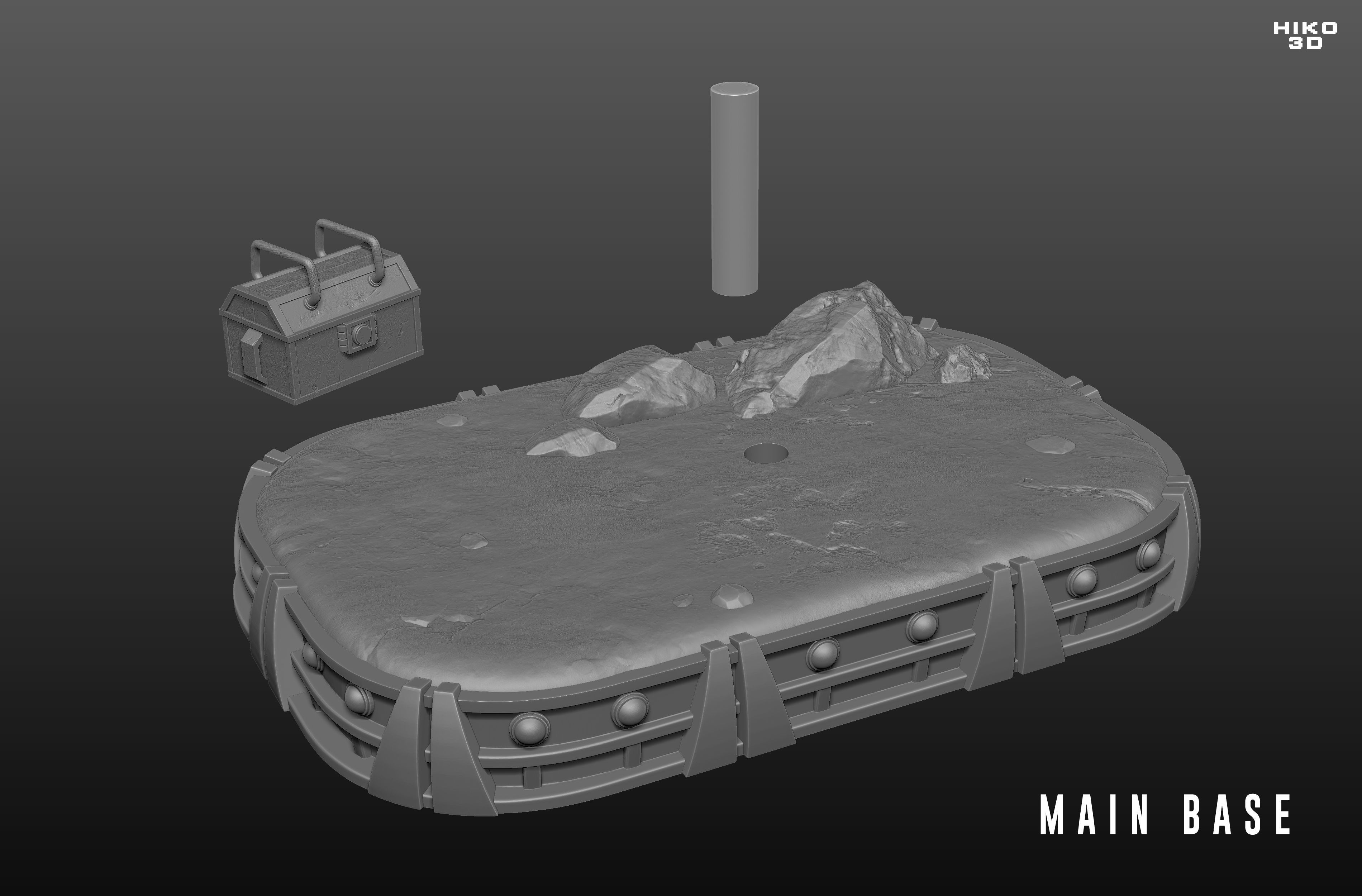 The Mandalorian Diorama 1-6 Scale -  3D print model_22