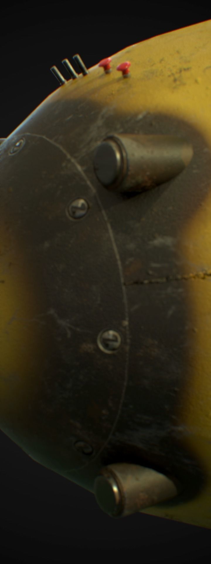 Mark III Atomic Bomb aka Fatman - Game ready low-poly 3d model Low-poly 3D model_13