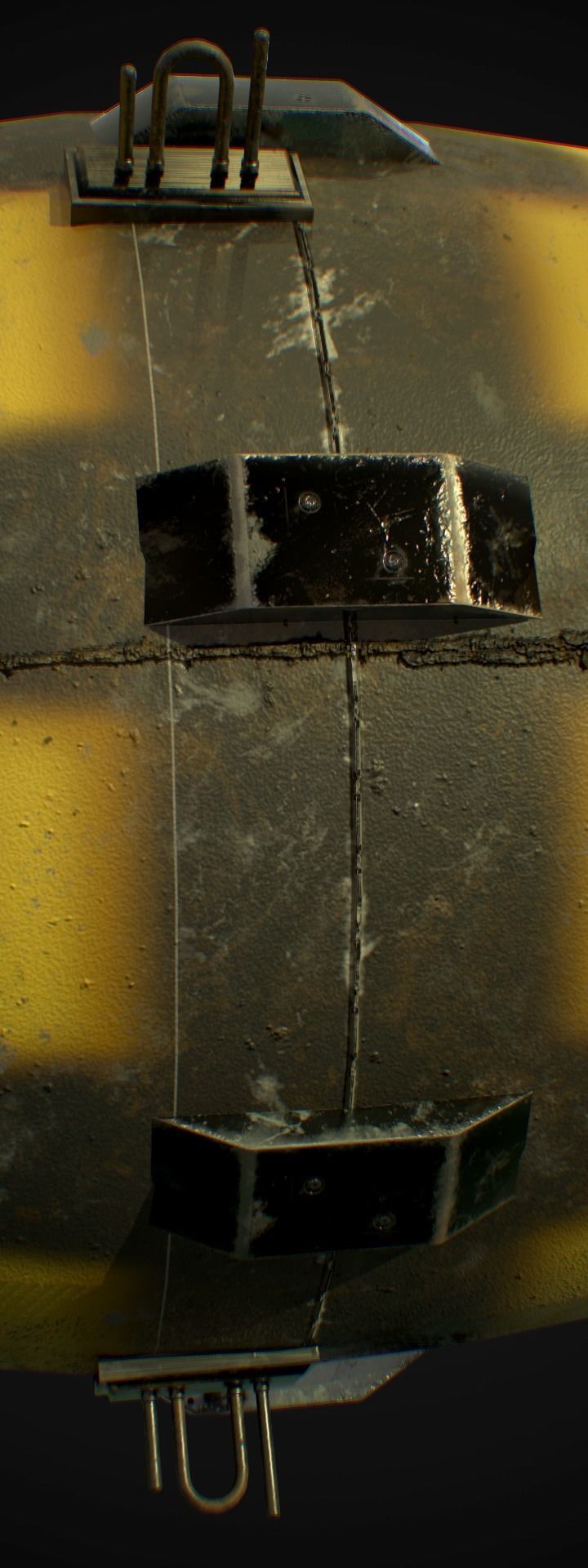 Mark III Atomic Bomb aka Fatman - Game ready low-poly 3d model Low-poly 3D model_15