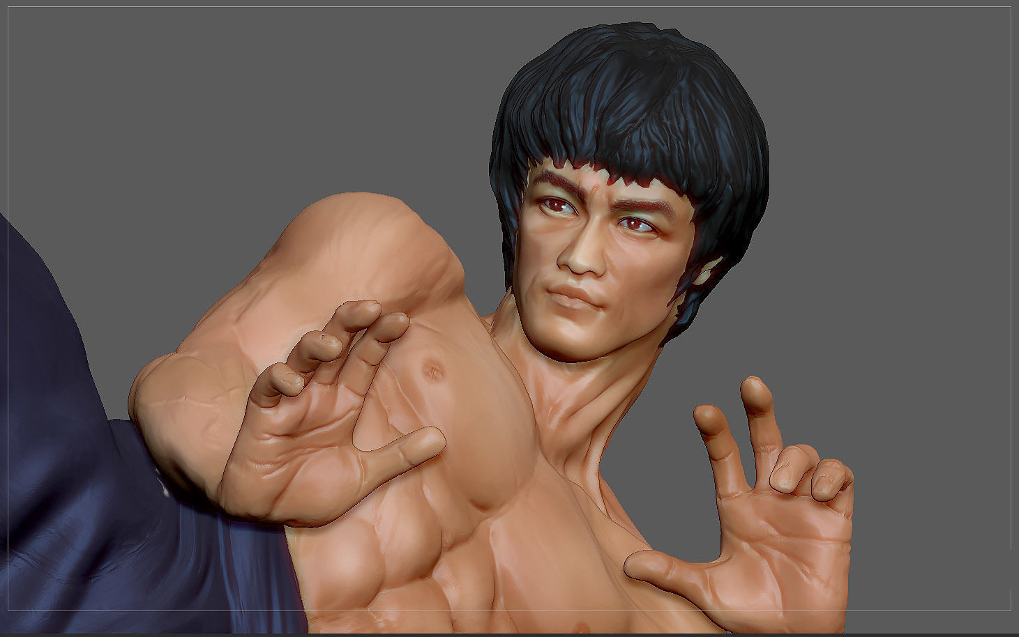 BRUCE LEE STATUE ACTION MOVIE STAR KUNGFU MASTER MARTIAL ARTS 3D print model_7