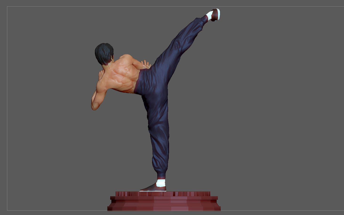 BRUCE LEE STATUE ACTION MOVIE STAR KUNGFU MASTER MARTIAL ARTS 3D print model_2