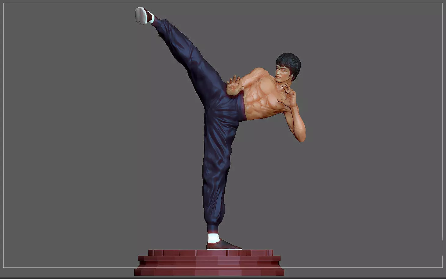 BRUCE LEE STATUE ACTION MOVIE STAR KUNGFU MASTER MARTIAL ARTS 3D print model_0