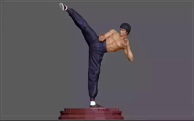 BRUCE LEE STATUE ACTION MOVIE STAR KUNGFU MASTER MARTIAL ARTS