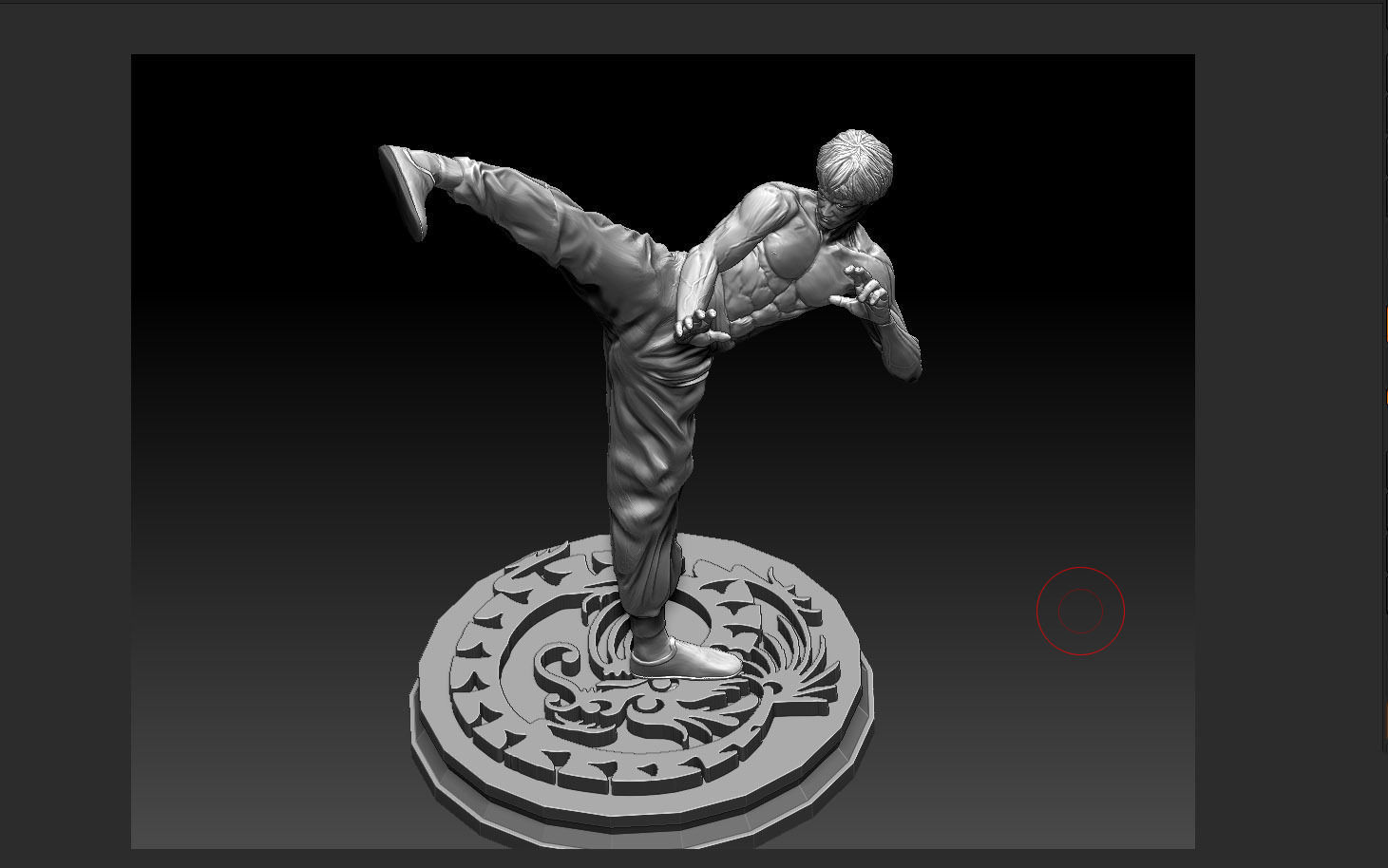 BRUCE LEE STATUE ACTION MOVIE STAR KUNGFU MASTER MARTIAL ARTS 3D print model_3