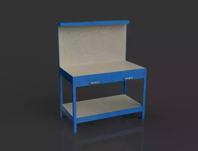 Bricomart Workshop table Mesa de trabajo Free 3D model