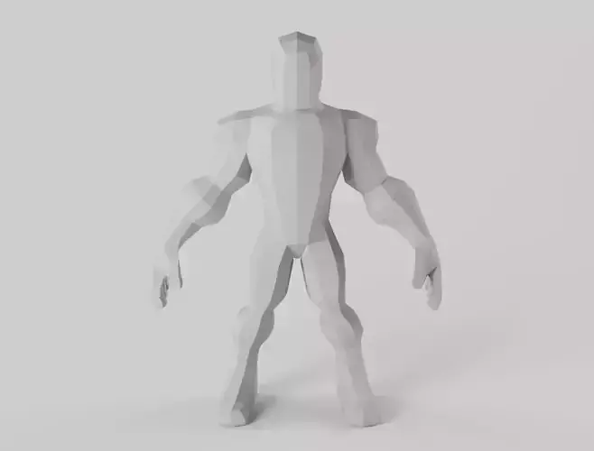 Base Mesh Stylized Character for Sculpting Ready