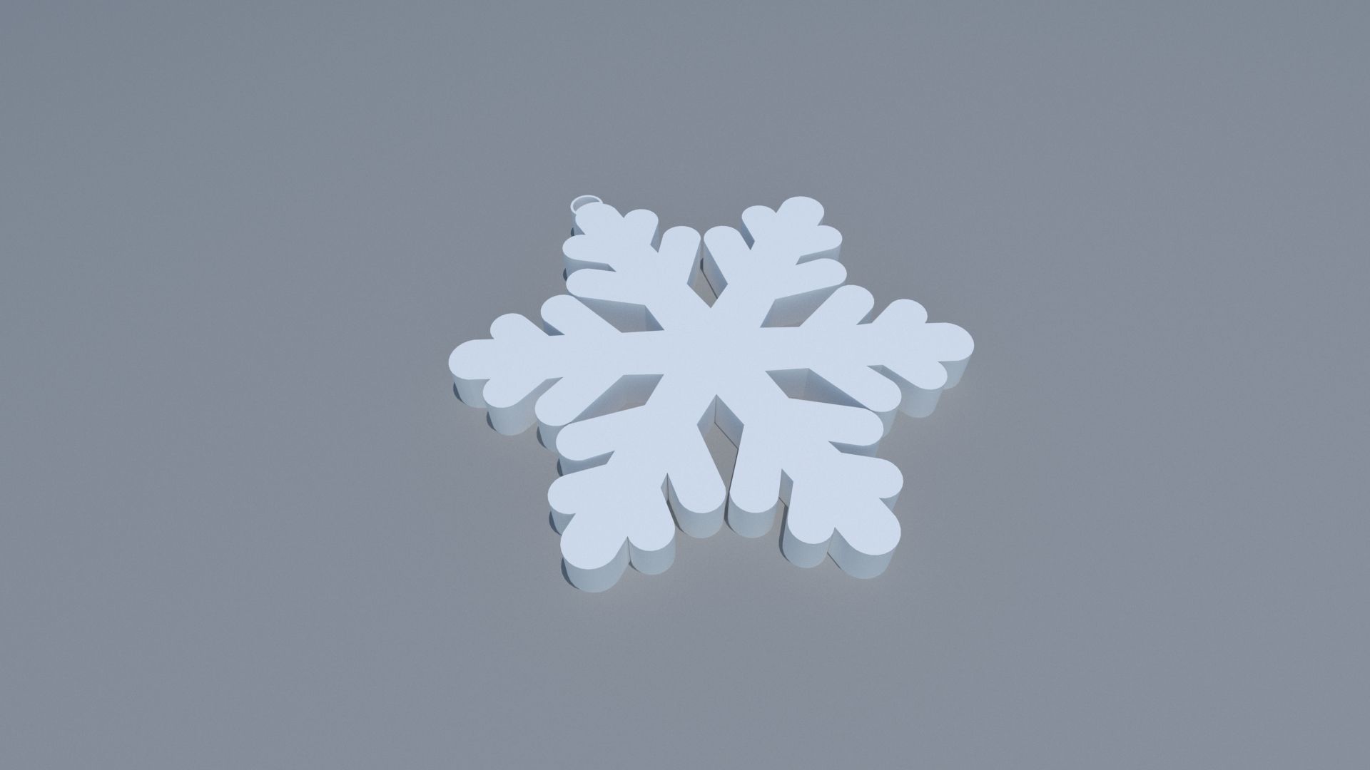  Snowflake Necklace  3D print model_1