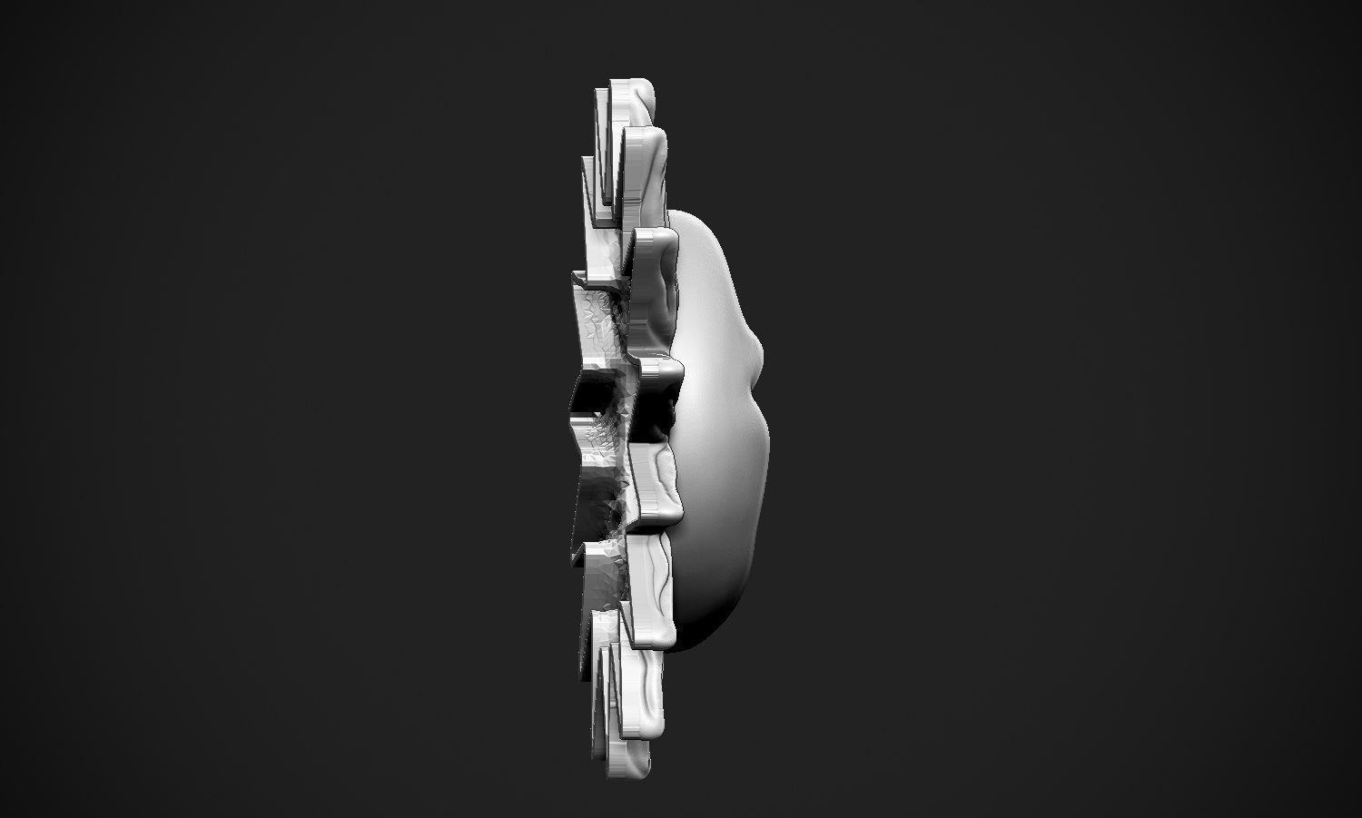 Sun and Moon Pendant 3D print model_15