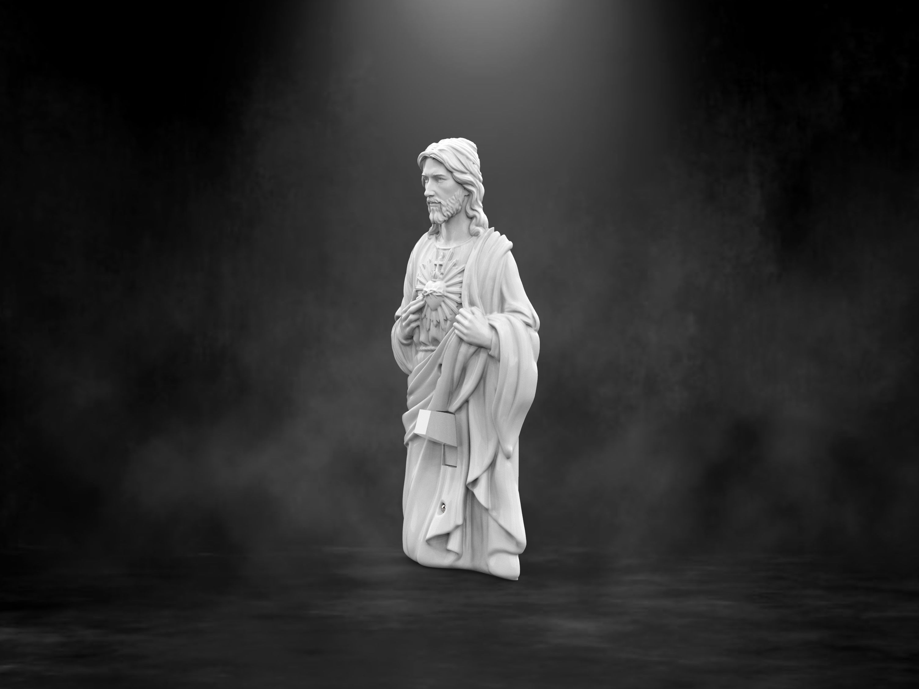 Jesus light switch cover 3D print model_1