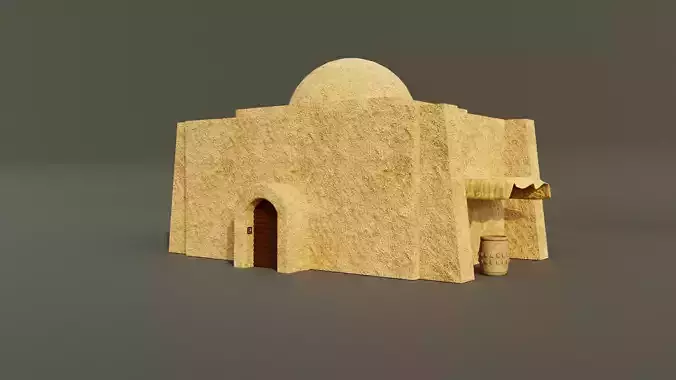 Tatooine Building and Accessories 3D model