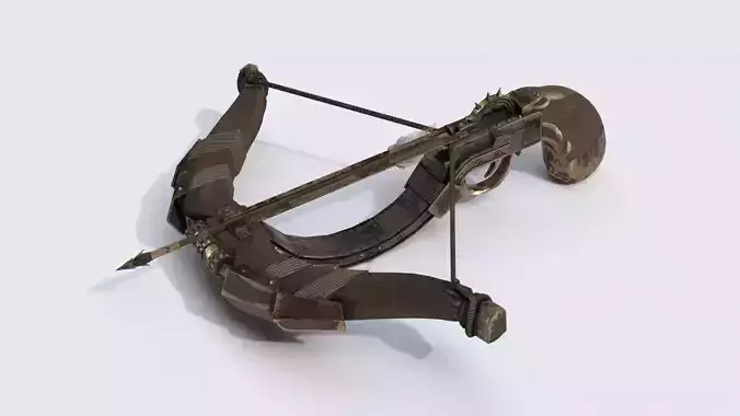 One handed crossbow Low-poly 3D model